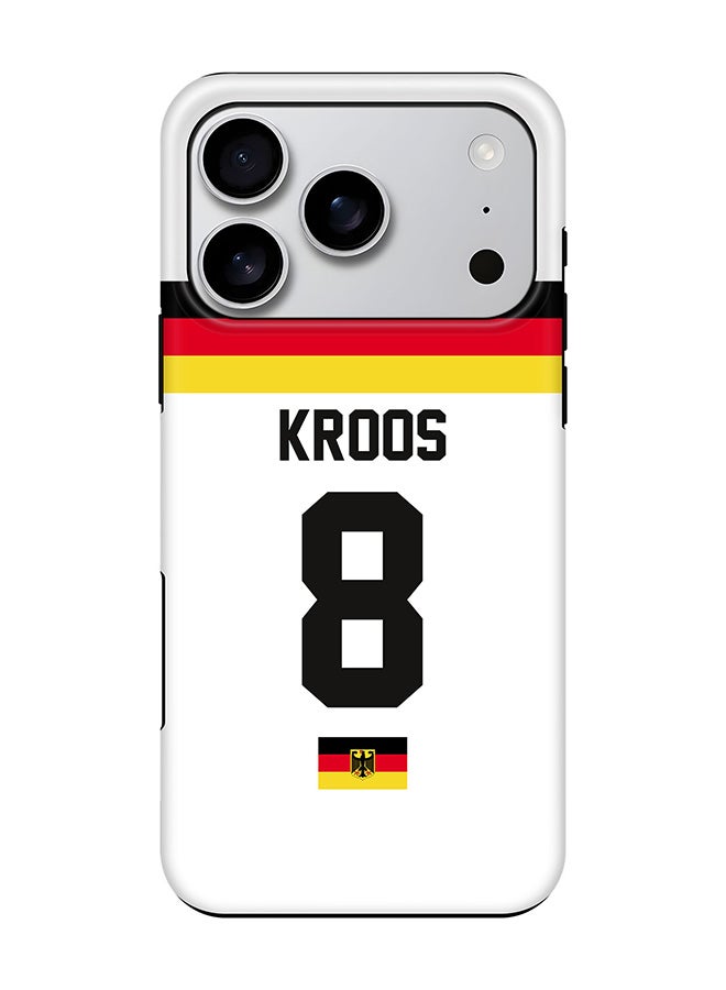 Stylizedd Tough Pro Magnetic Case for iPhone 17 Pro, Dual Layer hybrid PC + TPU Mobile Cover Matte - Football - Germany,  Kroos