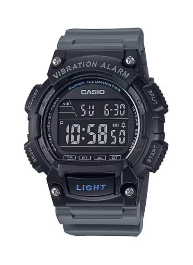 CASIO Men's Digital Display Watch With Black Resin Strap - W-736H-8BVDF