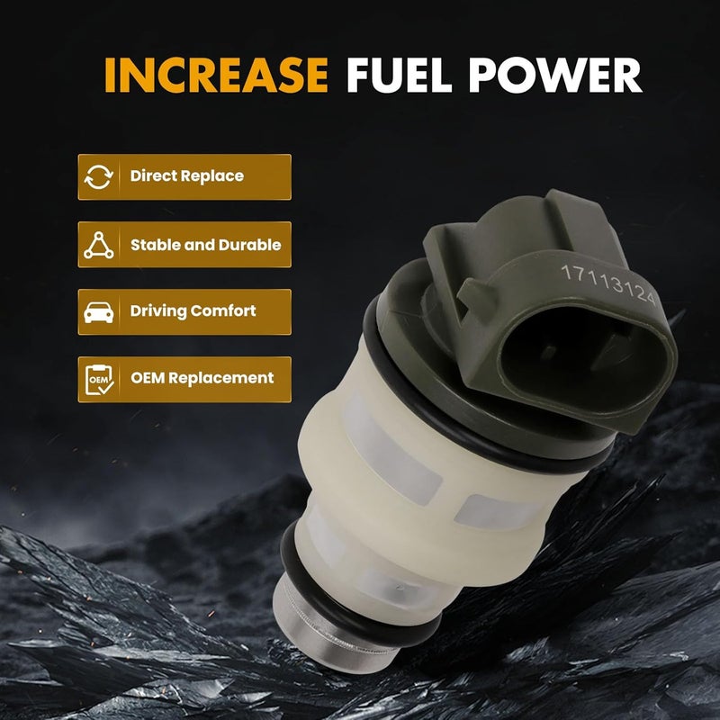 ROADFAR 5 Holes Engine Fuel Injector Kit - 4Pcs for Chevy S10, Cavalier, Beretta, Corsica, Buick Century, Oldsmobile Cutlass, Isuzu Hombre - Image 4