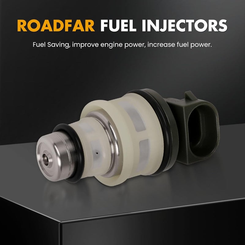 ROADFAR 5 Holes Engine Fuel Injector Kit - 4Pcs for Chevy S10, Cavalier, Beretta, Corsica, Buick Century, Oldsmobile Cutlass, Isuzu Hombre - Image 2