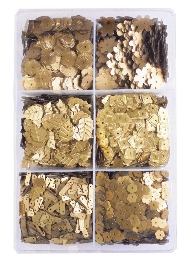 إيشوبي خرز سيتارا متعدد الأشكال من إي شوببي، 150 جرام، لون بني، مصنوع من الترتر، مناسب لصنع المجوهرات والتطريز، مجموعة أدوات يدوية، خرز متسلسل لامع (12) - Image 1