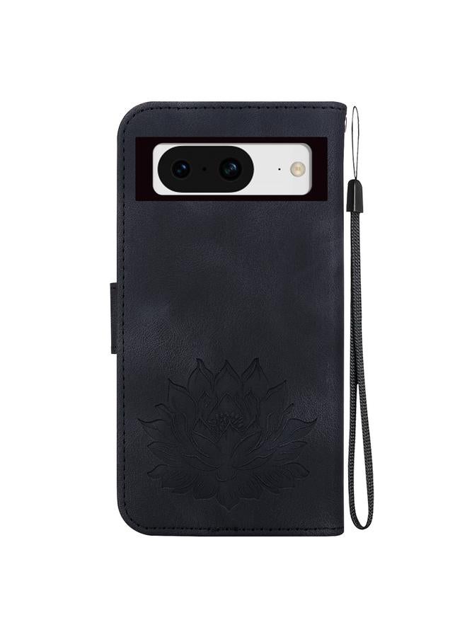 Zaboon Case For Google Pixel 8 Lotus Embossed Leather Phone Case - Image 3