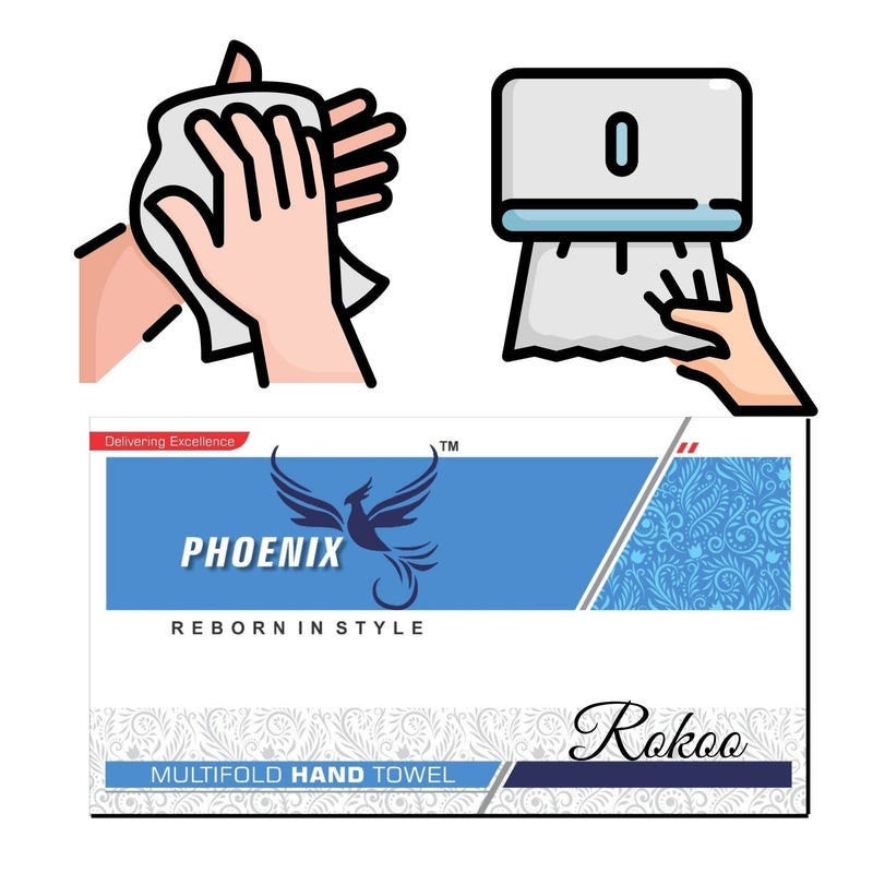 ROKOO Phoenix M Fold Tissue Paper-1300 Pieces - Image 4