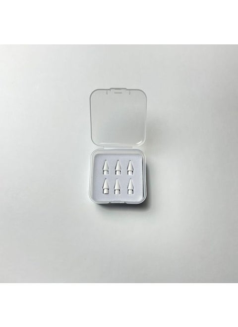 Suitable For Apple Pencil Retrofit Nib Packaging Box For Huawei Pencil2 Generation Nib Carton Packaging-Color:White-square Sponge Pen Tip Packaging Box [6 Pieces]