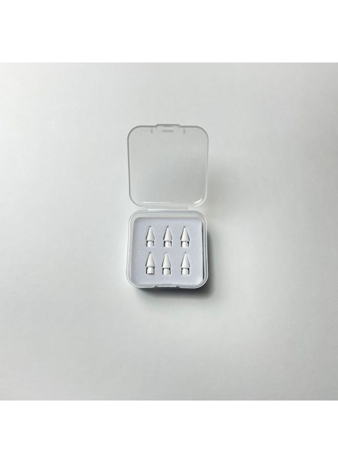 Generic - Suitable For Apple Pencil Retrofit Nib Packaging Box For Huawei Pencil2 Generation Nib Carton Packaging-Color:White-square Sponge Pen Tip Packaging Box [6 Pieces] - Image 1