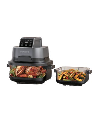 Black - 4-in-1 Glass Air Fryer - 1500W