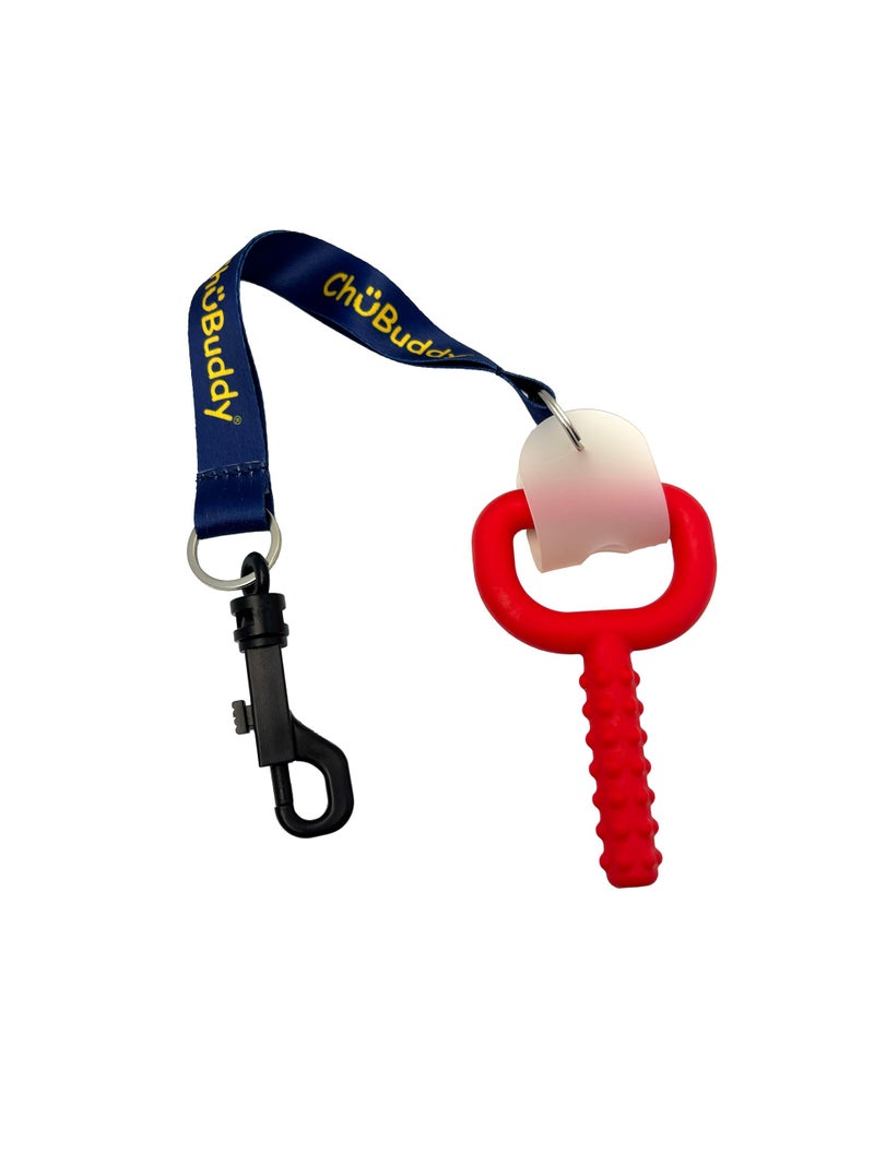 CHU-BUDDY Chubuddy Navy Sublimated Chewy Holders Set of (2) - Two Sublimated tethers and Two Natural Straps - Image 5