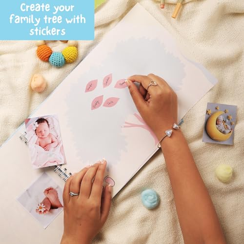 Doodle Baby Journal Set to Record Your Little One's Journey from Birth to Age 5 | Record Baby's Birth Story | Store Memories | Storage for photos and Documents (Little Wonder) - Image 5