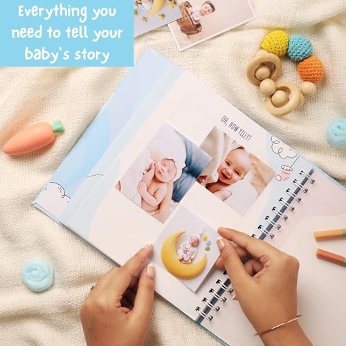 Doodle Baby Journal Set to Record Your Little One's Journey from Birth to Age 5 | Record Baby's Birth Story | Store Memories | Storage for photos and Documents (Little Wonder) - Image 4