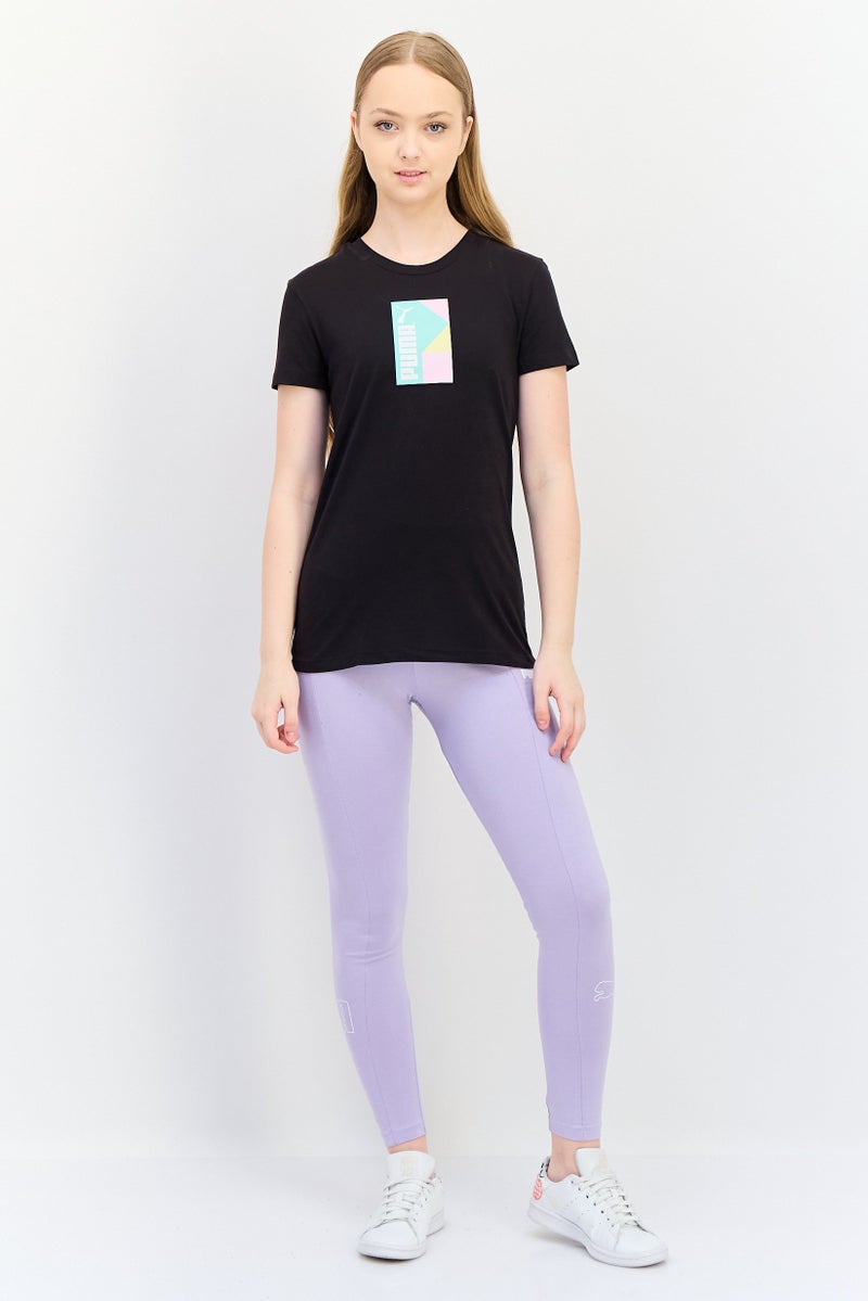 PUMA Women Regular Fit Short Sleeves Outdoor T-shirt, Black - Image 4