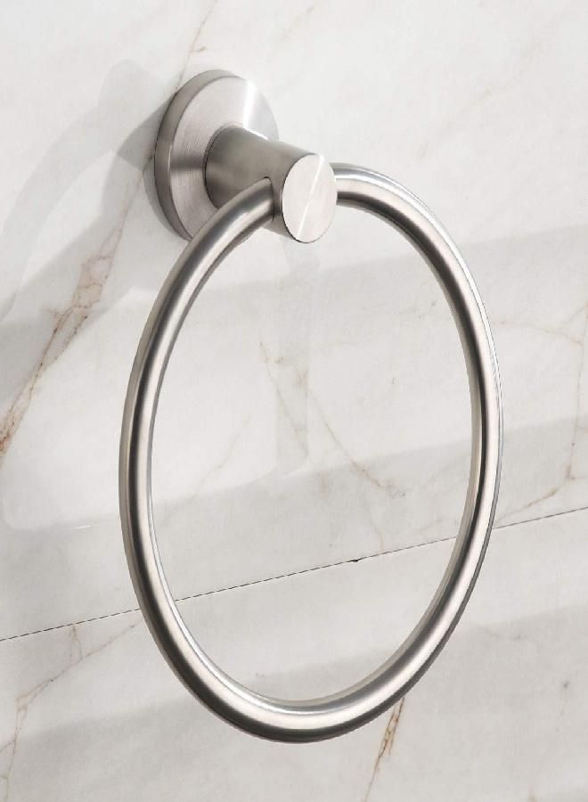 BGL Towel Ring Brushed Nickel, Bath Hand Towel Ring Stainless Steel Round Towel Holder for Bathroom  - Image 2