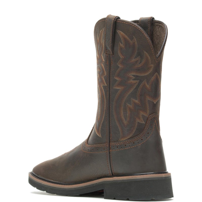 WOLVERINE mens Rancher Square Soft Toe Work Boot, Dark Brown/Rust, 10 X-Wide US - Image 3