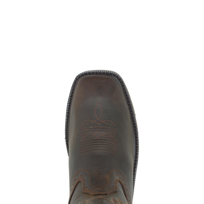 WOLVERINE mens Rancher Square Soft Toe Work Boot, Dark Brown/Rust, 10 X-Wide US - Image 5
