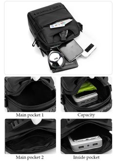 Compact Crossbody Bag for Men Waterproof Sling Bag Backpack Multipurpose Cross Body Chest Bag Shoulder Bag Daypack for Travel Hiking Retro Purse Bag with Detachable Strap - pzsku/Z13559AD459F94156DC64Z/45/_/1690959815/a840f59c-a463-4070-a5e6-17b42ebe5b0e