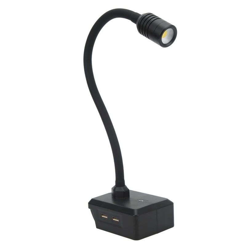 Flexible Gooseneck LED Work Light 3 Modes Dual USB for 14 4V 20V Battery - Image 1