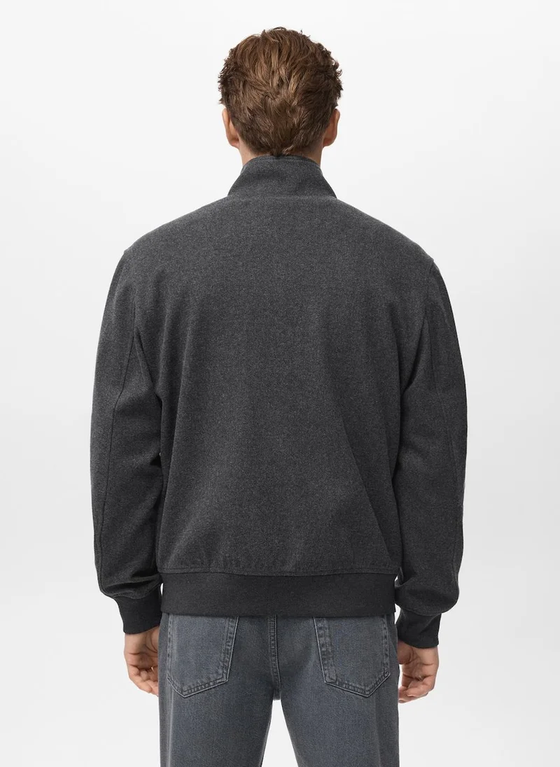 Mango Man Regular-fit jacket with zip