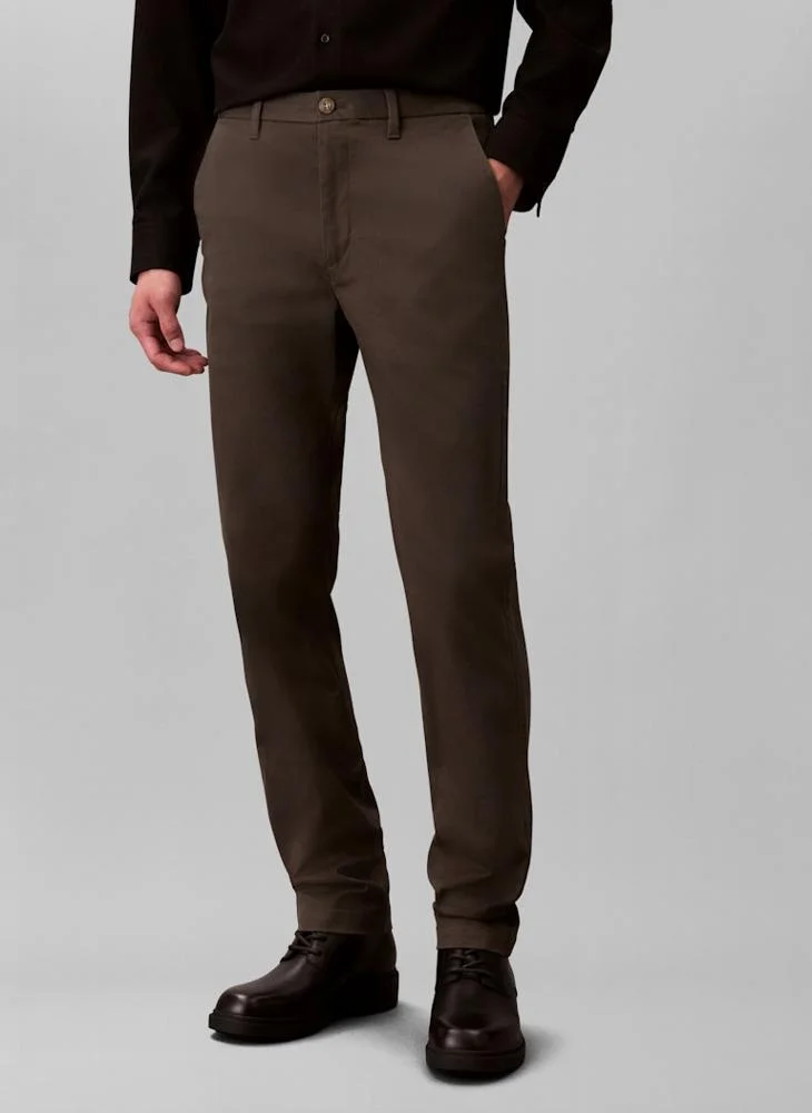 CALVIN KLEIN Slim Cotton Stretch Chino Pants