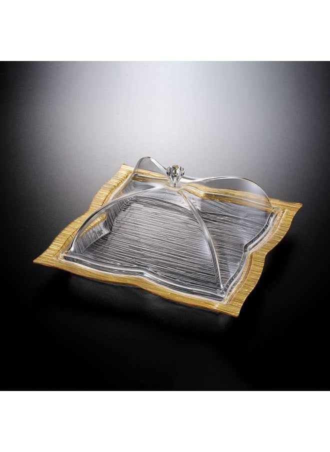 Acrylic Square Dessert Serving Set Golden 40 cm - pzsku/Z1355B06C34099167AE9BZ/45/_/1678110213/5cd524db-c2ae-4419-a9ee-054924847942