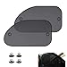 Downhill 2 PCS Car Side Window Sun Shade Sun Protection Breathable Mesh Material Vehicle Window Cover Suction Cup Car Protection Accessory Universal Fit for Most Cars Black - Image 2