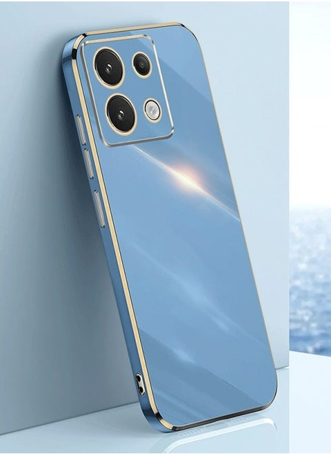 الدخن Redmi Note 13 برو 4G / POCO M6 برو 4G الهاتف المحمول حالة الغطاء ، الغطاء الخلفي لينة مطلي ديلوكس ، وكاميرا حماية كاملة محدبة