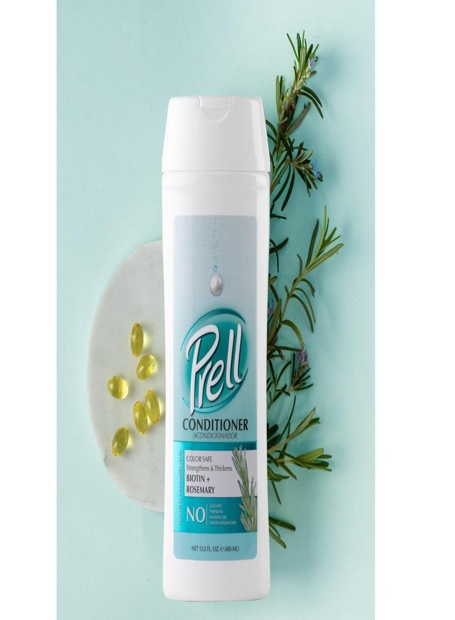 Prell Biotin + Rosemary Strengthens & Thickens Color Safe Conditioner for Fine, Damaged Hair 13.5 fl.oz - Image 3