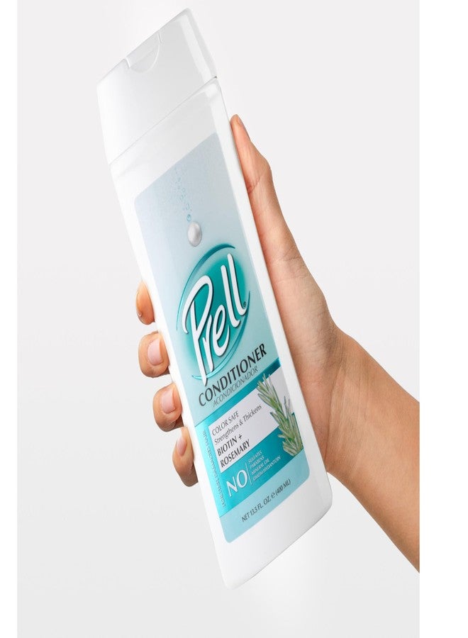 Prell Biotin + Rosemary Strengthens & Thickens Color Safe Conditioner for Fine, Damaged Hair 13.5 fl.oz - Image 4