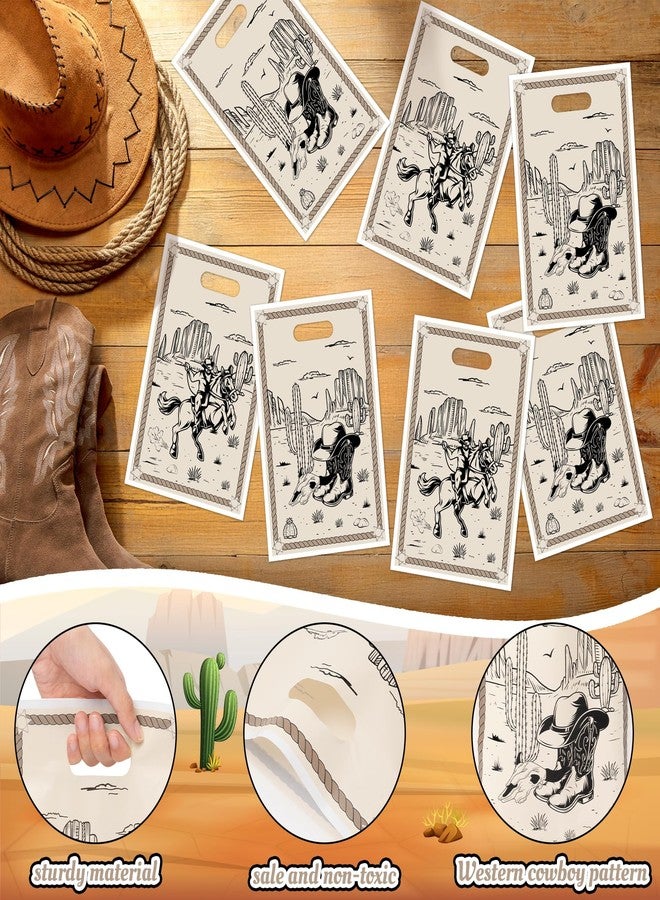 K1tpde Western Cowboy Goodies Bags - 50PCS First Rodeo Bachelorette Party Favor Gift Bags Bulk with Handle for Kids, Cowboy Ranch Western Birthday Party Decoration Wild West Baby Shower Supplies - Image 3