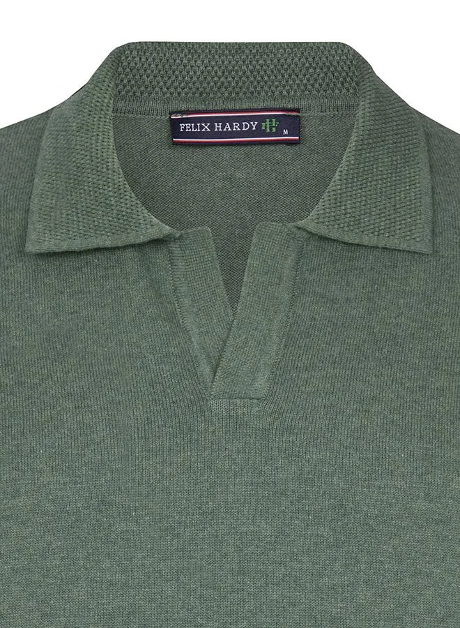 فيليكس هاردي Polo collar long sleeve jumper