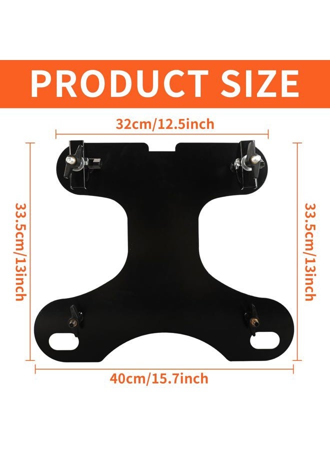 Kmise 4-Piece Silent Drum Practice Pad Kit with Drum Sticks,Portable and Adjustable Drum Pad for Quiet Practice, Perfect Snare Drum Practice Pad Kit for All-ages Drummers - Image 3