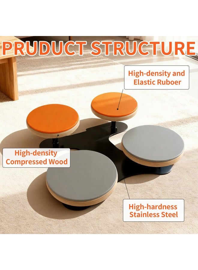 Kmise 4-Piece Silent Drum Practice Pad Kit with Drum Sticks,Portable and Adjustable Drum Pad for Quiet Practice, Perfect Snare Drum Practice Pad Kit for All-ages Drummers - Image 4