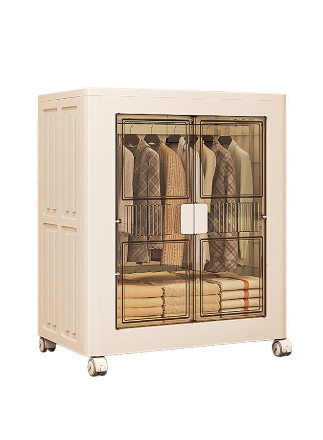 أولييرو خزانة ملابس بلاستيكية قابلة للطي 75×43.5×96.5 سم - Image 1