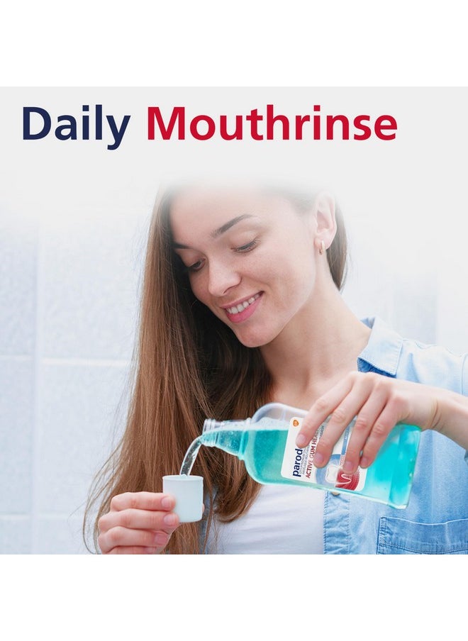 Parodontax Active Gum Health Mouthwash, Antiplaque And Antigingivitis Mouthwash, Mint, 3X16.9 Fl Oz  - Image 5
