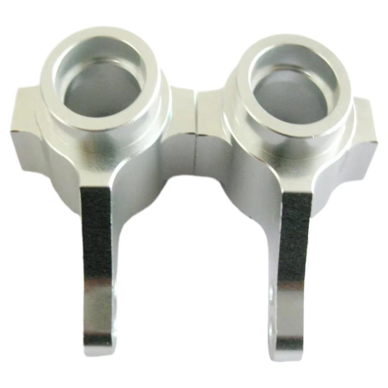 Silver Aluminum Alloy Steering Knuckles Hub Carrier For Tamiya TT01 1 10 RC Car Upgrade Parts - Image 2