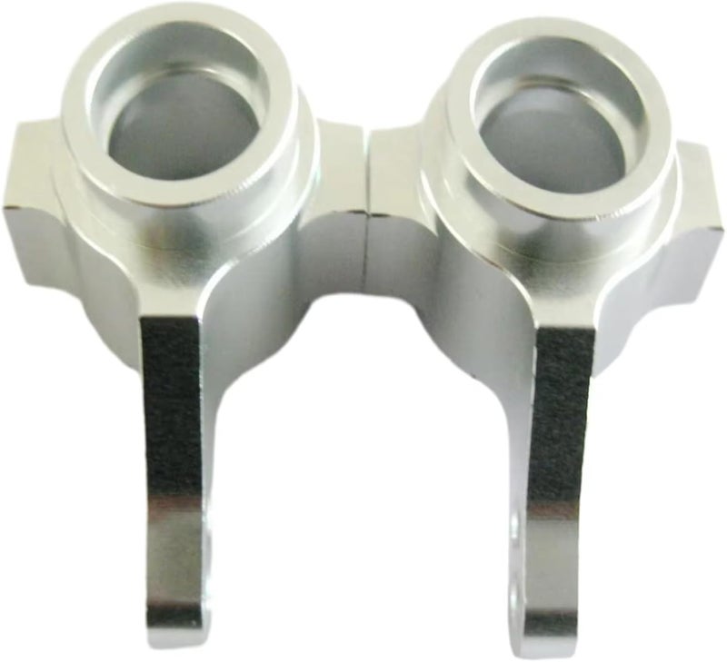 Silver Aluminum Alloy Steering Knuckles Hub Carrier For Tamiya TT01 1 10 RC Car Upgrade Parts - Image 1