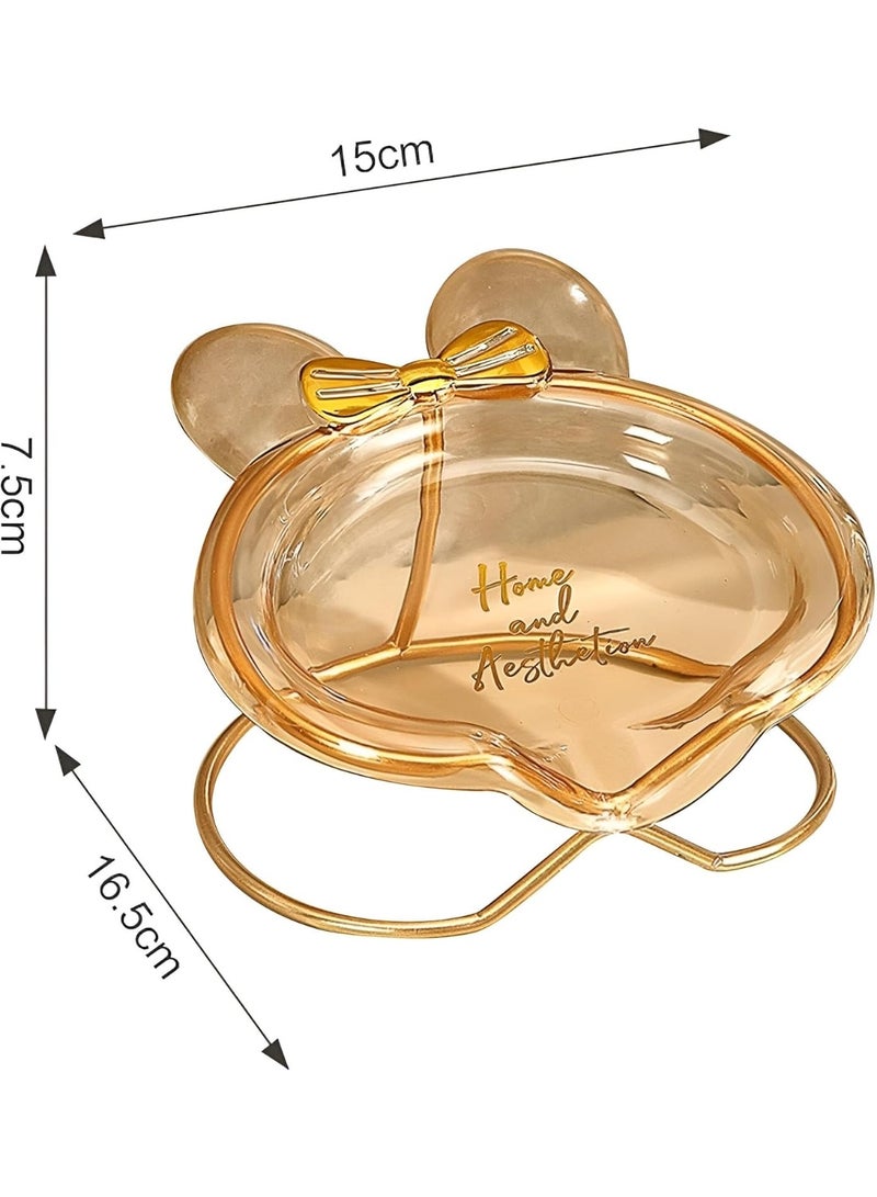حامل صابون -مزخرف للحمام والمغسلة - طبق صابون أحادي الطبقة لتخزين سهل وأنيق - Image 5