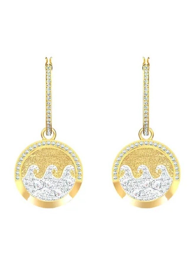 Generic - Generic Swarovski Shine Wave Dangle Earrings - Image 1