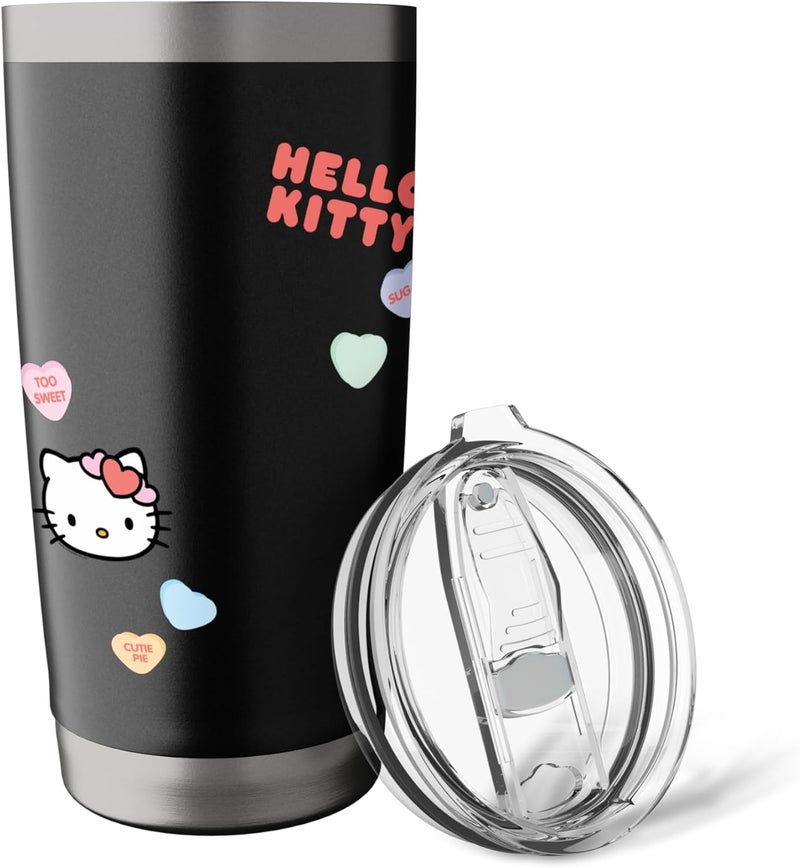 Hello Kitty Hello Kitty Candy Hearts Valentine Tee Shirt Stainless Steel Insulated Tumbler  - Image 5