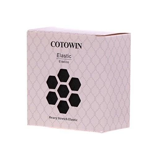 COTOWIN 1.5-inch Wide Black Knit Heavy Stretch High Elasticity Elastic Band, 5 Yards - Image 3