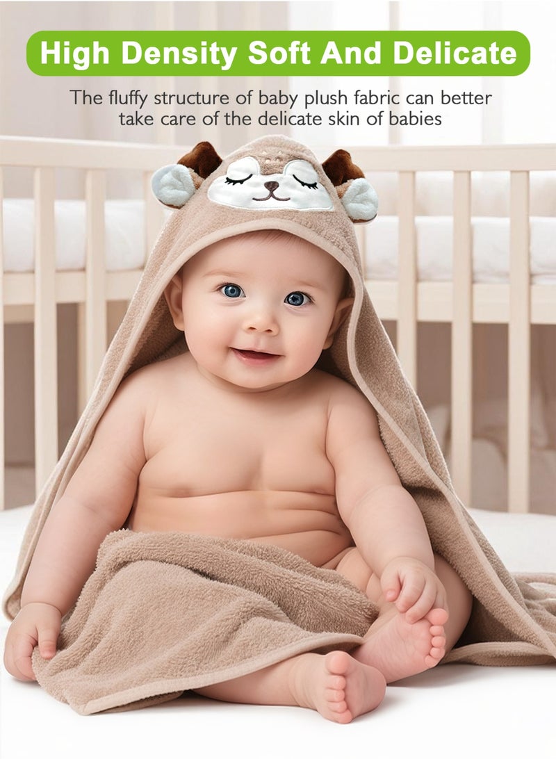 أوربازار مناشف أطفال بغطاء للرأس، عبوتان من مناشف حمام ناعمة فاخرة للأطفال الرضع والأطفال الصغار والرضع - فائقة الامتصاص، هدايا استحمام للأطفال كأفضل هدايا للأولاد والبنات (عبوة من عبوتين) - Image 3