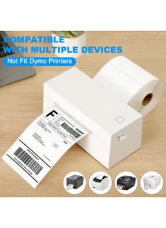 MaxGear 4" X 6" Direct Thermal Labels, 1000 Labels/4 Rolls, Shipping Package Labels, Perforated White Mailing Labels, Commercial Grade, Permanent Adhesive, Compatible With Most Thermal Printers  - Image 4