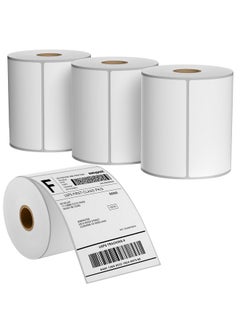 MaxGear 4" X 6" Direct Thermal Labels, 1000 Labels/4 Rolls, Shipping Package Labels, Perforated White Mailing Labels, Commercial Grade, Permanent Adhesive, Compatible With Most Thermal Printers  - Image 1