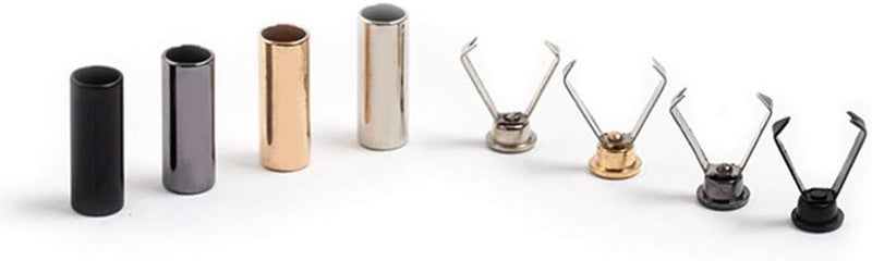 Decker DIY Metal Aglets Shoelace Cylindrical Tips Head Protector - Set of Four Easy to Install - Image 1