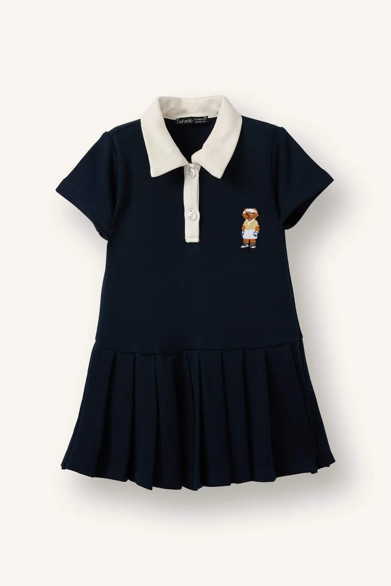 ديفاكتو Girl Short Sleeve Knitted Dress
