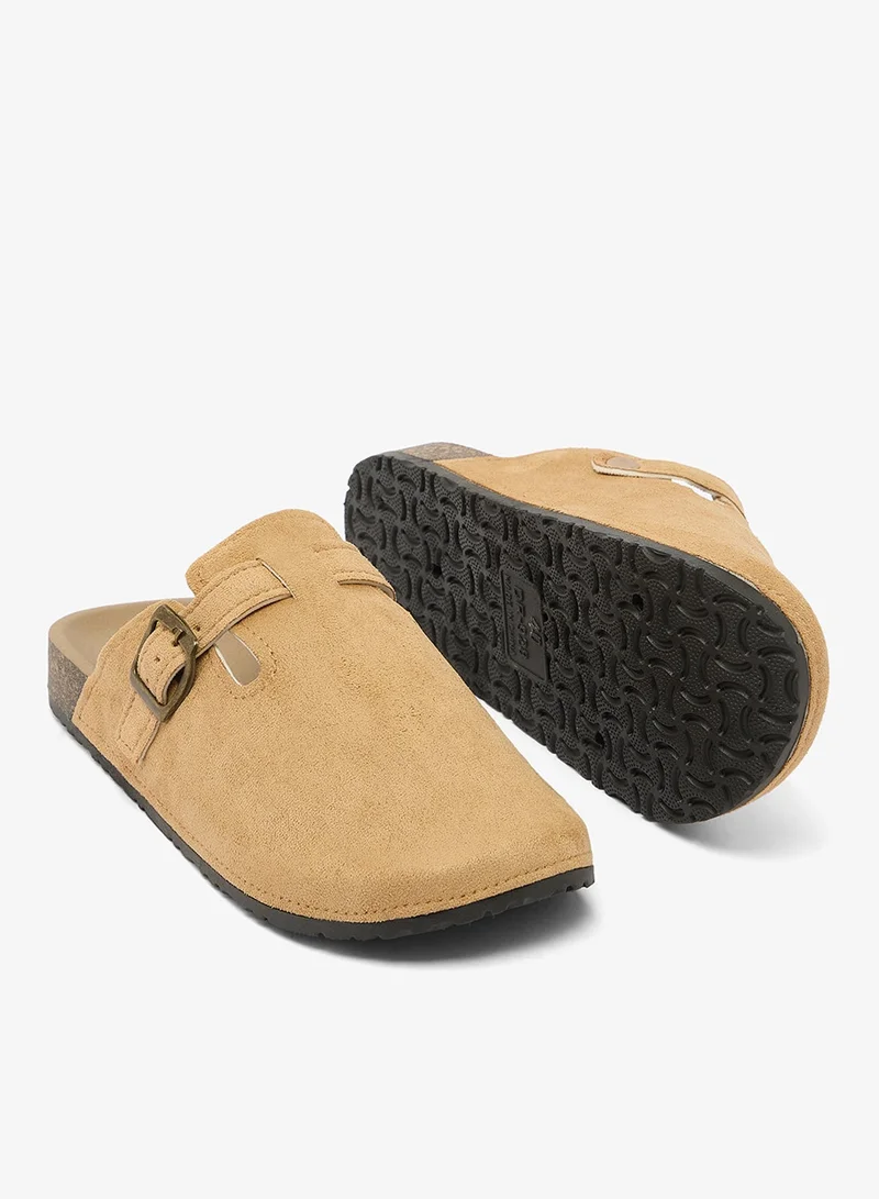 Ginger Suede Cozy Mules