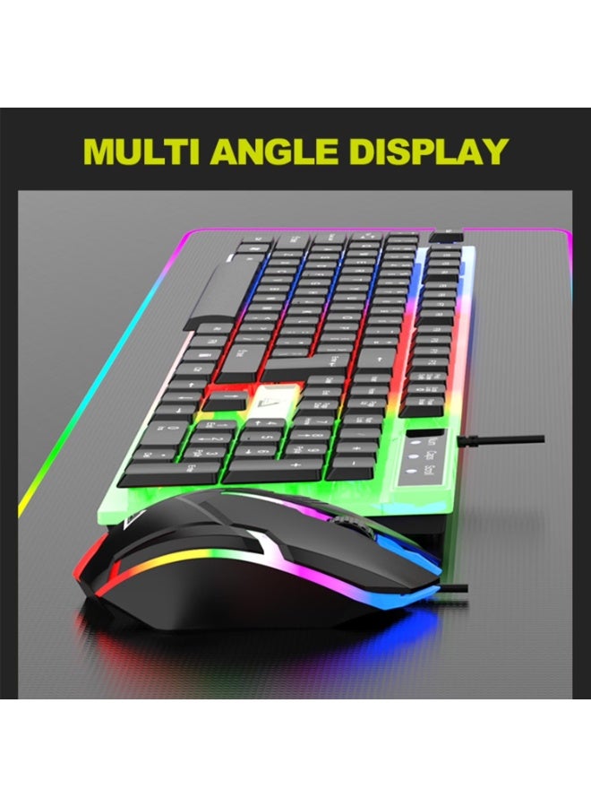 VODIRK GT100 Gaming Keyboard and Mouse Combo with Multicolor LED Backlight, Full-Size USB Wired Keyboard, Numeric Keypad, Comfortable Responsive Keys, Ergonomic RGB Gaming Mouse, and Sleek Professional Design for Home, Office, and Gaming - Image 5