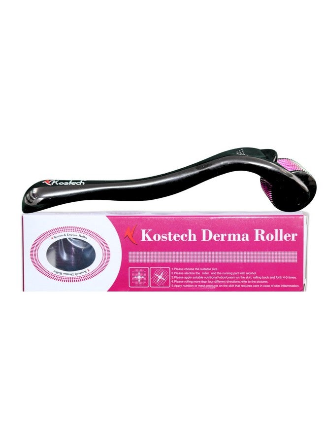 Kostech Derma Roller for Face, Beard & Hair Growth - 2.5mm Titanium Microneedling Tool for Skin Rejuvenation, Acne Scars, Wrinkle Reduction & Hair Regrowth - Safe & Easy to Use at Home - For Men & Women (Pack of 2, 2.5mm) - Image 2