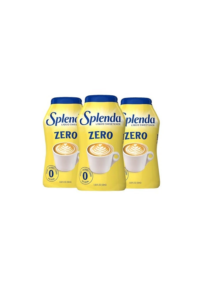 SPLENDA قطرات سبليندا السائلة محلي خالي من السعرات الحرارية، زجاجة 1.68 أونصة (عبوة من 3) - Image 1