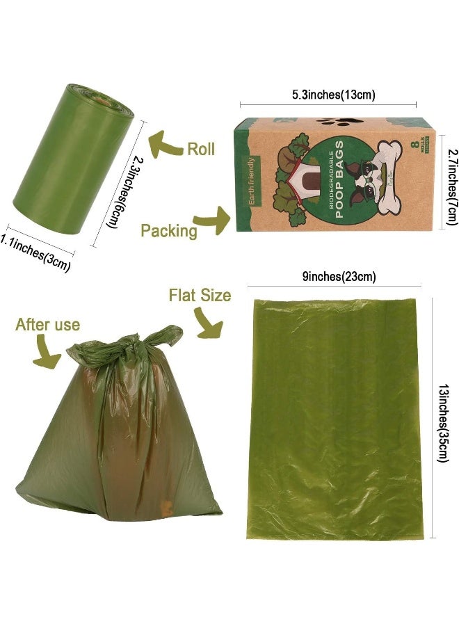 Coodipet Dog Poop Bags - 8 Rolls (120 Doggie Poop Bags) - Leak-Proof Dog Waste Bags - Ultra Thick, Extra Large Poop Bags for Dogs - Image 2