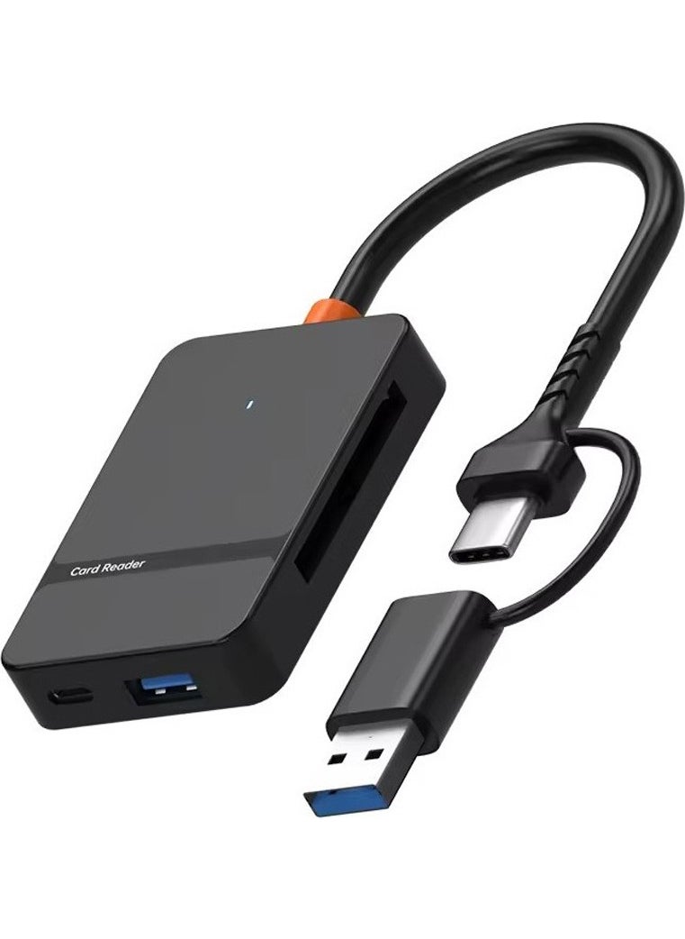 CoverZone - Multiplexer Adapter 7 In 1 USB/Type-C To USB A, USB C Macbook Compatible Converter Adapter Multi Port Multiplexer 7 In 1 USB Hub Type C ADS-316 - Image 1