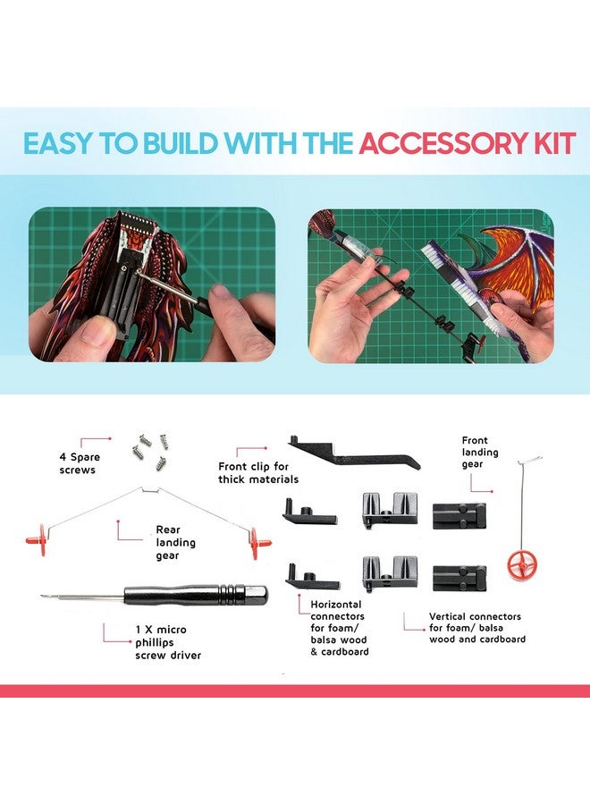 PowerUp POWERUP 4.0 Dragon Edition - The Next-Generation Smartphone Controlled Paper Airplane Kit, RC Controlled. Easy to Fly with Autopilot & Gyro Stabilizer. for Hobbyists, Pilots, Tinkerers.  - Image 5